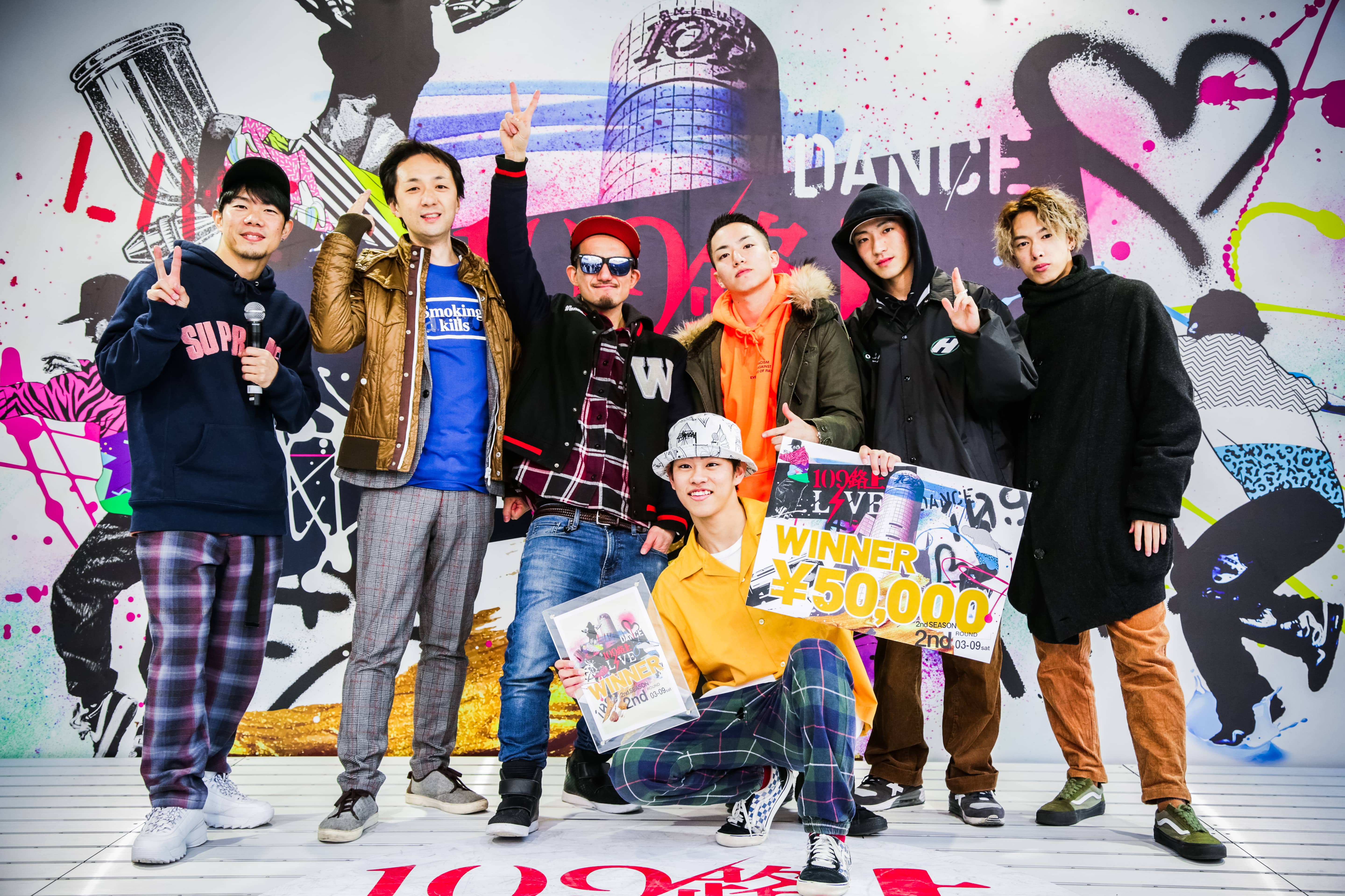 優勝はTAKUMI(FORCE ELEMENTS)【109路上LIVE 2nd SEASON 2nd
